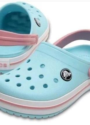 Крокси crocs crocband clog ice blue c11, c12, c13, j11 фото