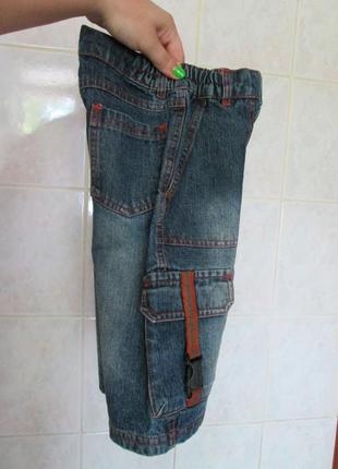 Джинсовые бриджи 🔥| шорты |🔥 на мальчика ростом 116 см - 130 см6 фото