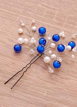 Шпилька з намистинами ручна робота