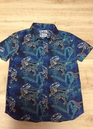 Рубашка f&f с динозаврами 6-7 лет