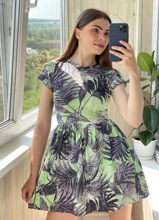 Милое платье с принтом 1+1=3