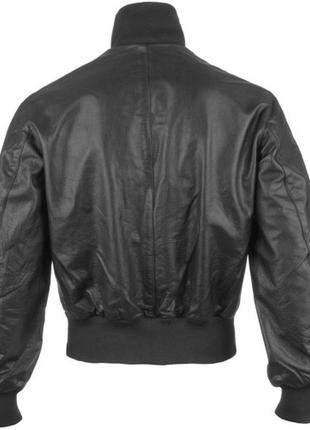 Куртка лётная кожаная бундесвер mil-tec black 54размер4 фото