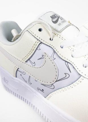 Кросівки nike air force 1 checks sail platinum, кросівки, кеді6 фото