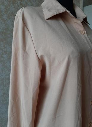 🎁розпродаж -сорочка платье-рубашка распашонка халат накидка кардиган миди однотонное база на пуговицах гудзик4 фото