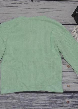 12-18/2-3/3-4/4-5 лет новый хлопковый вязаный кардиган джемпер свитер мятный девочке lc waikiki9 фото