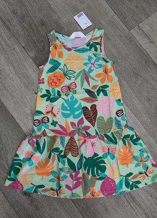 Сарафан платье платье платье платье платьевое платье h&amp;m хлопок принт