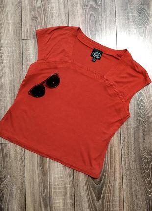 Laura ashley 100% tencel замечательный топ/футболка терракотового цвета