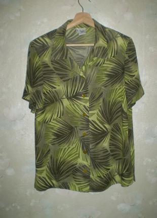 Жіноча літня сорочка nienhaus&lotz uk16 48-50р. l-xl віскоза