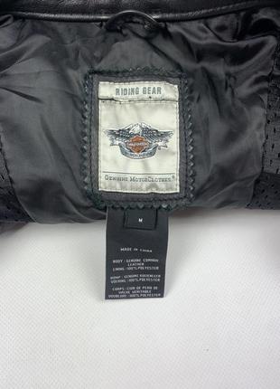 Женская кожаная куртка кожанка harley davidson big logo m8 фото