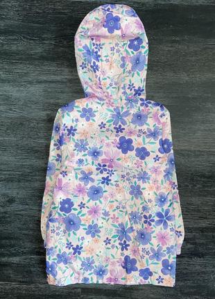 Легкая куртка,  цветочная ветровка george, 4-5 лет2 фото