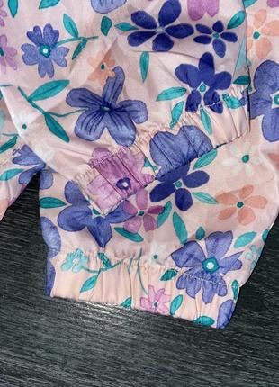 Легкая куртка,  цветочная ветровка george, 4-5 лет6 фото