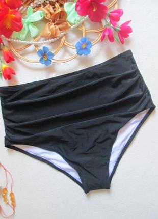 Шикарные чёрные универсальные плавки низ от купальника с драпировкой shein 🍒🌺🍒