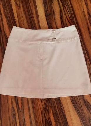 Французская светлая базовая юбка "kookai" из костюмной ткани-стрейч3 фото
