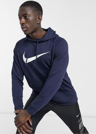 Синє худі nike training dri-fit оригінал нове