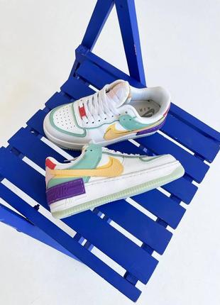 Кросівки жіночі демісезонні nike air max skyline navy blue dress shoes 1 shadow "multicolor"
