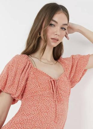 Платье warehouse zara h&m asos в цветочный принт s-m3 фото