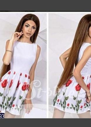 Літнє плаття з розами(летное платье в цветы)
