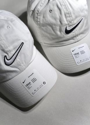 Біла бежева кепка бейсболка nike swoosh h86 оригінал нова2 фото