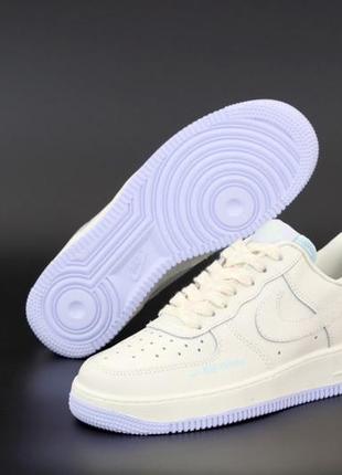 Женские кроссовки nike air force 1 low beige white 36-37-38-39-40