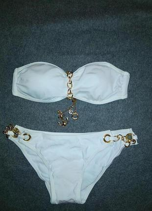 Купальник с подвеской якорь