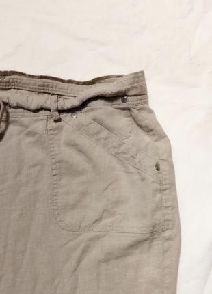 Льняные бриджи штаны шорты3 фото