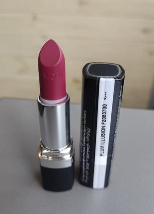 Матовая губна помада ейвон avon plum illusion matte