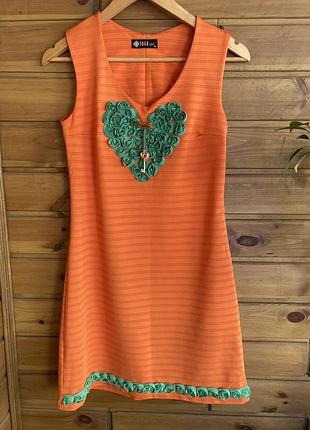 Жіноча помаранчева сукня sogo туреччина