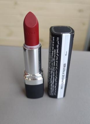 Матова помада від ейвон avon red matte supreme1 фото