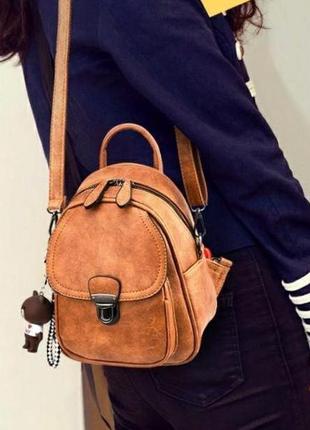 Женский мини рюкзак сумочка  разные цвета4 фото