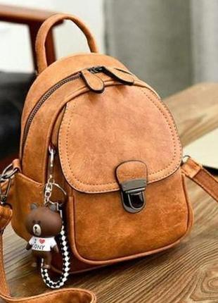 Женский мини рюкзак сумочка разные цвета8 фото