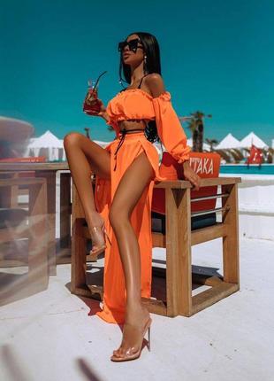 Женский шифоновый костюм