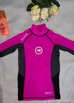 Футболка для плавания защита от солнца на 7-8лет uvf 50 hot tuna