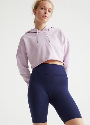 Тренировочные леггинсы длиной до колена из быстросохнущего функционального материала