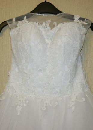 Шикарне весільне плаття ( будь-яка в ньому буде красунею )5 фото