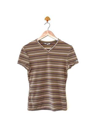 Вінтажна смугаста футболка guess striped t-shirt made in usa топ в смужку вінтаж comme des garcons asap rocky stussy huf s