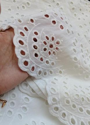 ✅ стильний гарненький комбінезон ромпер з натуральної тканини бавовна прошва з регульованими бретеля8 фото