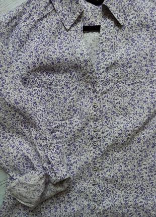 🌿сорочка блуза приталеного силуету льон laura ashley10 фото