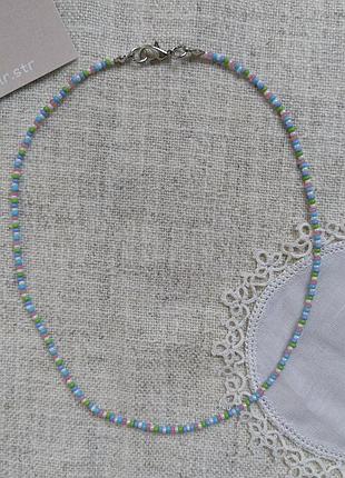 Намисто з бісеру, чокер из бисера, ожерелье из бисера