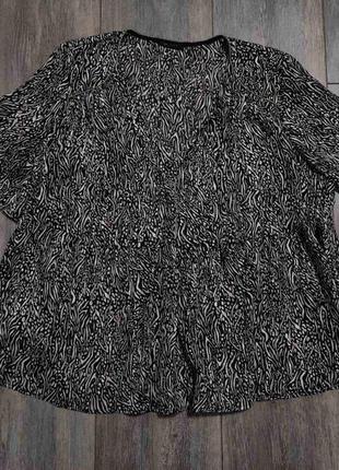 Жіноча блуза топ з вуалі з квітковим принтом ikks women розмір s-m-l