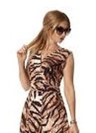 Оксамитова сукня тигрова/тигрове плаття1 фото