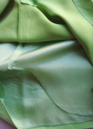 Салатовая летняя юбка  винтаж6 фото