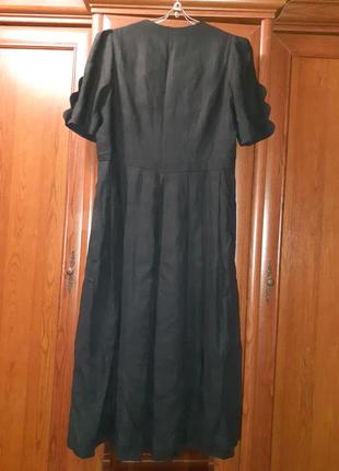 Льняное платье длинное лен платье винтаж3 фото