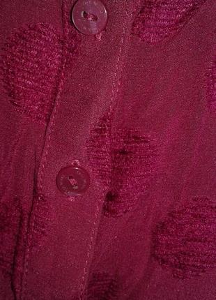 Шовкова блузочка актуального відтінку фуксія6 фото