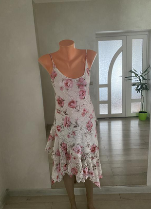 Платье в цветочный принт//сукня у більєвому фасоні3 фото