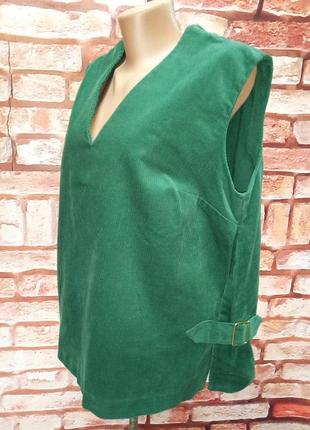 Туніка вельветова кльош зі шліцами вінтажна 60-70е