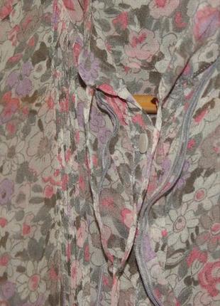 Xandres шовкова блузка в квітка4 фото