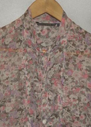 Xandres шовкова блузка в квітка2 фото