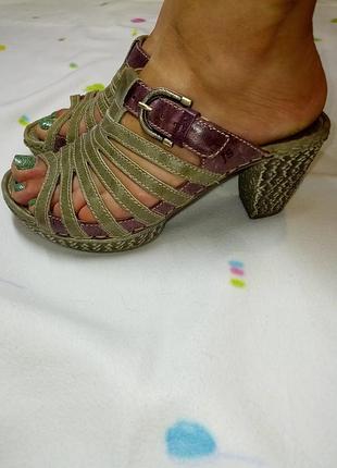 Шикарні шльопанці на підборах2 фото