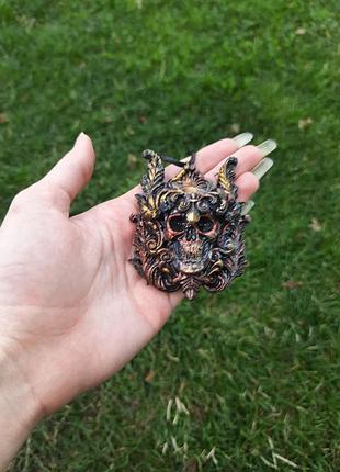 Готичний кулон з черепом стімпанк фентезі