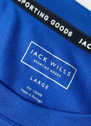 Чоловіча синя літня спортивна футбольна футболка jack wills джек уіллс. розмір m l6 фото